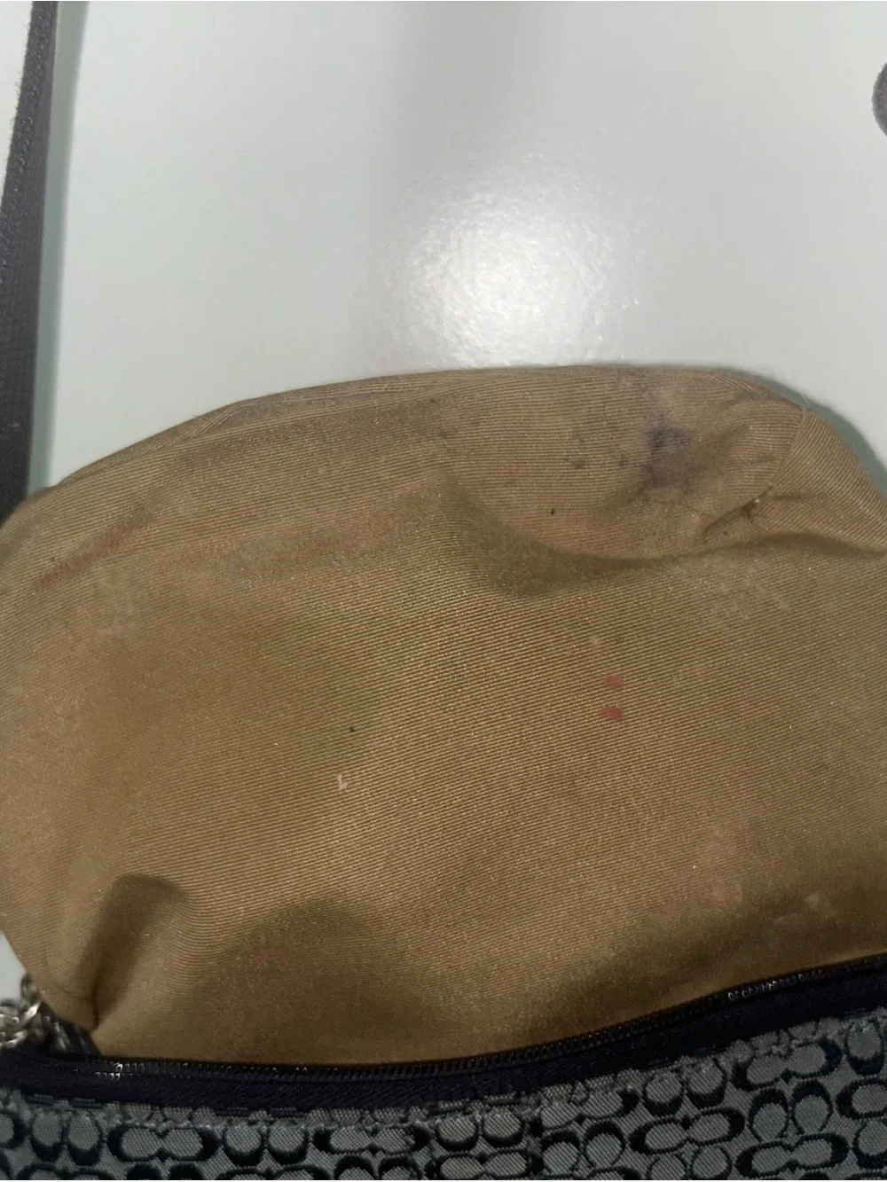 Coach Black Signature C Logo Crossbody Bag
